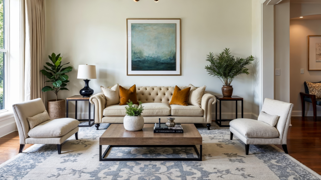 Area Rug in the living room