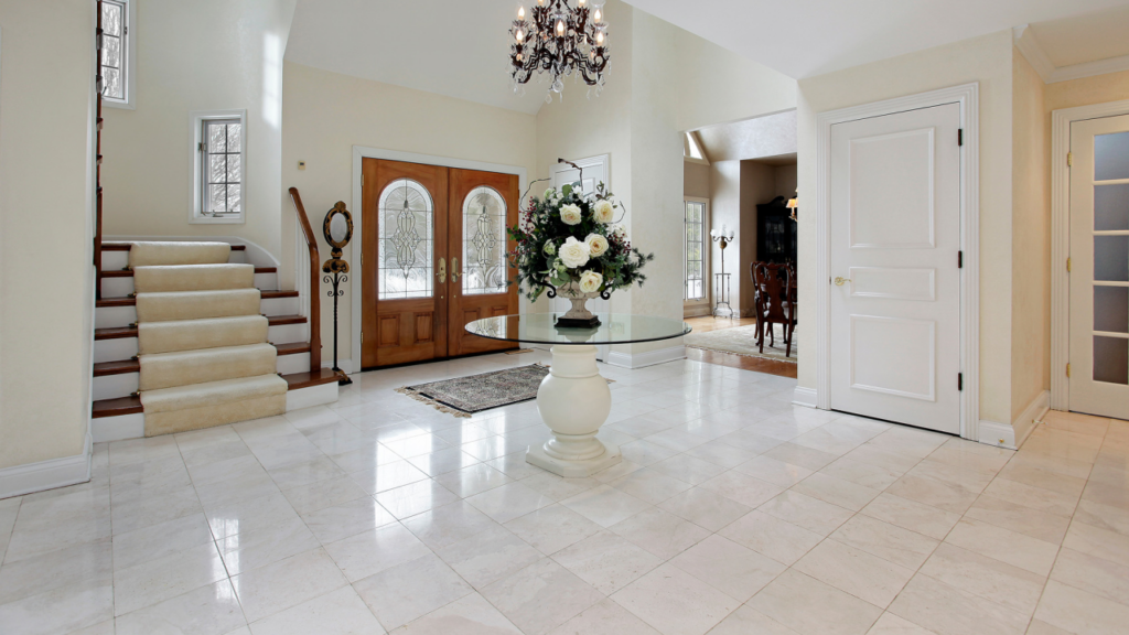 Tiled floor