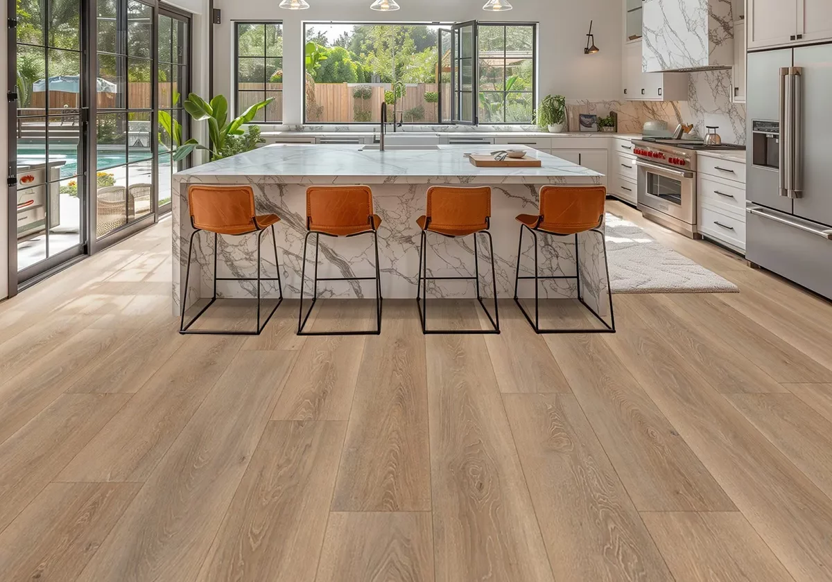 Andes-Summit-kitchen Opulux laminate flooring in modern kitchen | The Floor Store